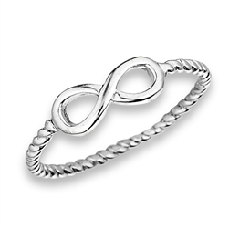 Classic 11 mm Sterling Silver Infinity Ring in Wholesale Bulk Purchasing
