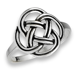 Sterling Silver Rounded Celtic Ring