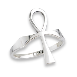 Sterling Silver Classic Ankh Ring