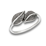 Sterling Silver Leaf Friends Ring