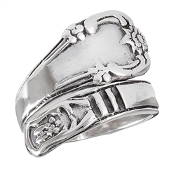 Sterling Silver Victorian Spoon Ring