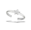 Sterling Silver High Polish Star Toe Ring