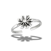 Sterling Silver Cute Daisy Toe Ring