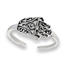 Sterling Silver Hand Of Fatima Toe Ring