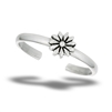Sterling Silver Daisy Flower Toe Ring