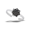 Sterling Silver Classic Lotus Toe Ring