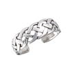 Classic & Stylish 6 mm Sterling Silver Weave Toe Ring in Wholesale Bulk Purchasing