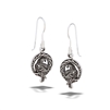 Sterling Silver Dangle Raven Earring With Celtic Weave