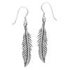Sterling Silver Feather Earring