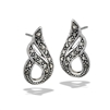 Sterling Silver Marcasite Flames Post Earring
