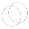 Sterling Silver 1.2 mm x 35 mm Continuous Hoop Earring