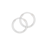 Sterling Silver 1.5 mm x 20 mm Continuous Hoop Earring