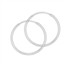 Sterling Silver 1.5 mm x 40 mm Continuous Hoop Earring