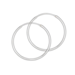 Sterling Silver 1.5 mm x 40 mm Continuous Hoop Earring