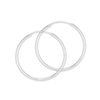 Sterling Silver 2.0 mm x 35 mm Continuous Hoop Earring