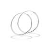 Sterling Silver 1.2 mm x 25 mm Continuous Hoop Earring
