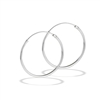 Sterling Silver 1.2 mm x 30 mm Continuous Hoop Earring