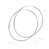 Sterling Silver 1.5 mm x 70 mm Continuous Hoop Earring
