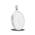 Sterling Silver High Polish Rounded Oval Locket