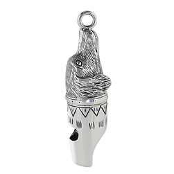 Sterling Silver Dog Whistle Pendant