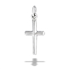 Sterling Silver Small, High Polish 3D Cross Pendant