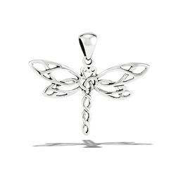 Sterling Silver Celtic Dragonfly Pendant
