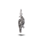 Sterling Silver Small Raven Pendant