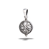 Sterling Silver Yin And Yang Pendant With Swirls
