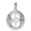 Sterling Silver Double Peace Celtic Pendant