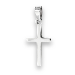 Sterling Silver Small High Polish Cross Pendant