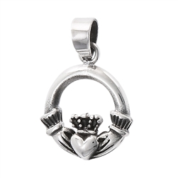Sterling Silver Claddagh Pendant