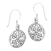 Sterling Silver Circular Endless Knot Celtic Earring