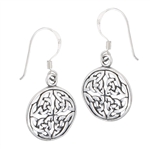 Sterling Silver Circular Endless Knot Celtic Earring