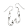 Sterling Silver Fish Hook Earring