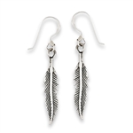 Sterling Silver Small Feather Earring