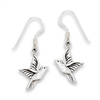 Sterling Silver Hummingbird Dangle Earring